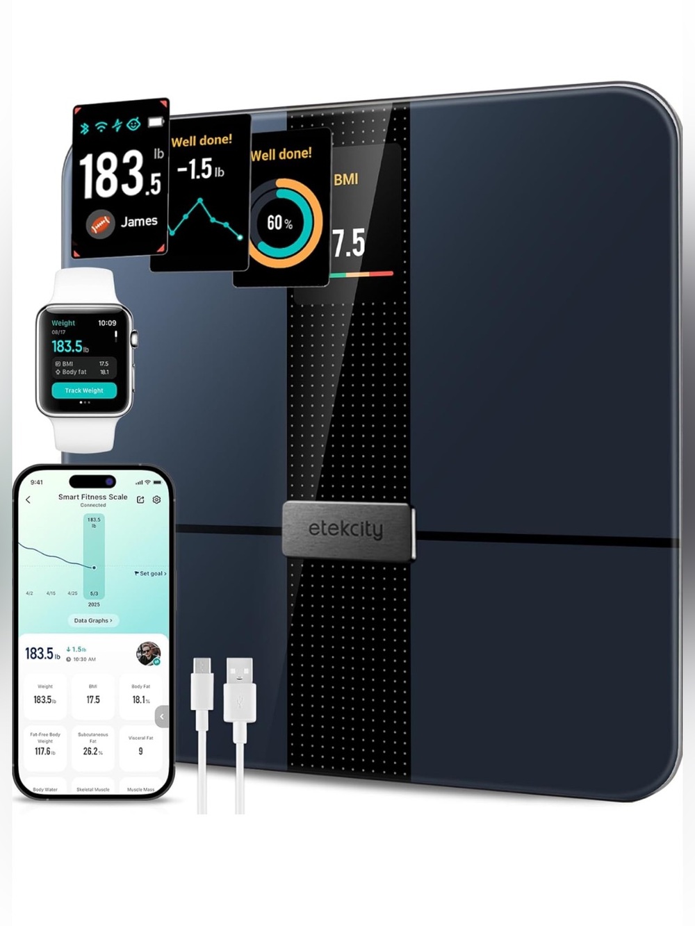 Etekcity Smart Body Weight Scale